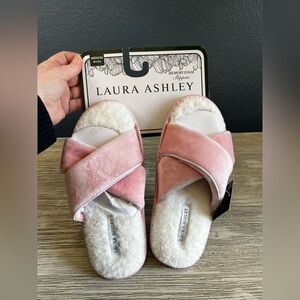 🆕 Laura Ashley Blush Pink Spa Slippers